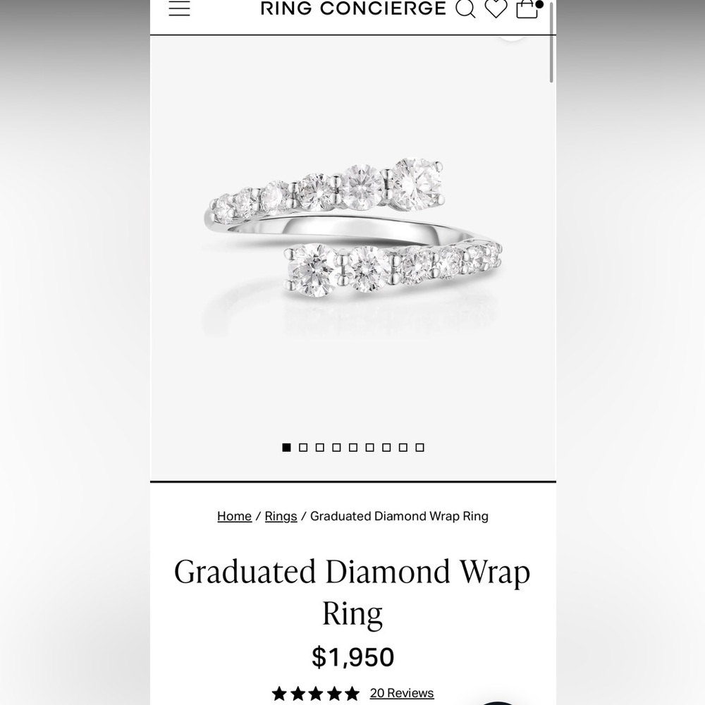 Diamond Wrap Ring - image 1